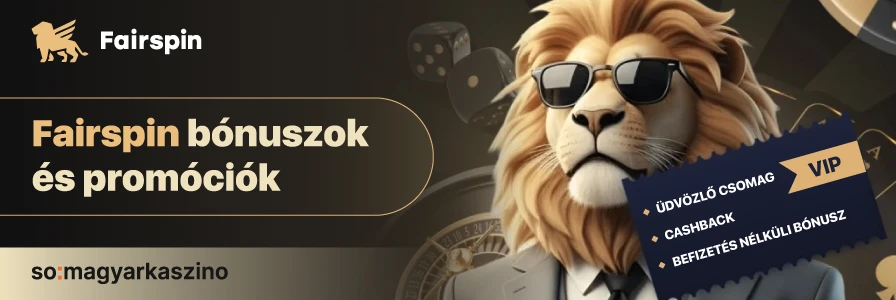 Fairspin bonuszok es promociok