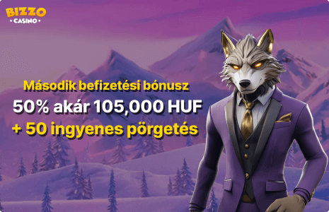 Bizzo Casino Második befizetési bónusz